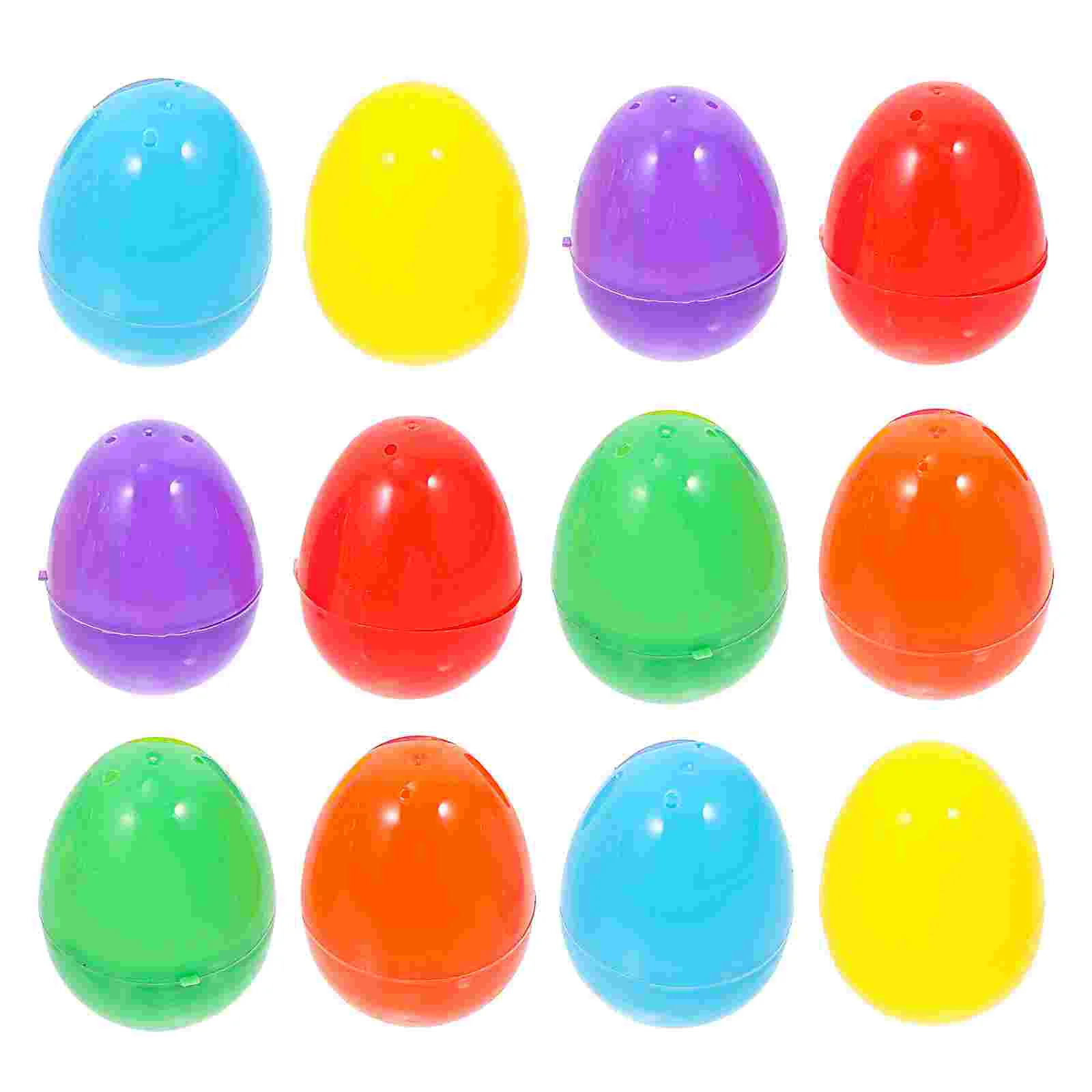 

12pcs Plastic Egg Ornaments Lightweight Easter Eggs Home Scene Eggs Adorns