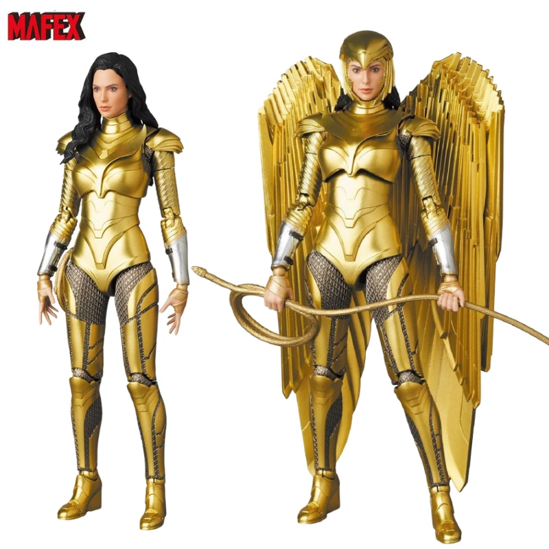 

In Stock MEDICOM MAFEX No.148 Wonder Woman 1984 Golden Eagle Armor 6-inch Action Figures Toy Gift Collection Hobby