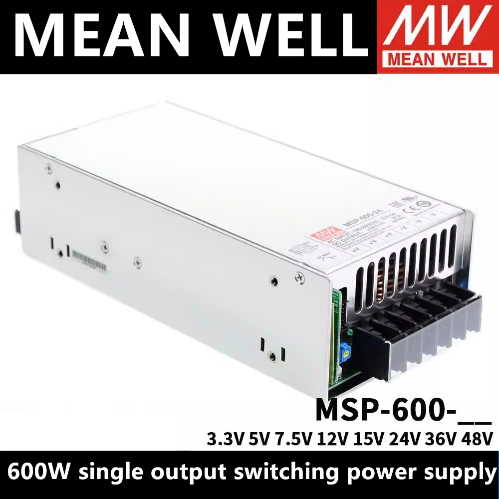 

MEAN WELL MSP-600-3.3 MSP-600-5 MSP-600-7.5 MSP-600-12 MSP-600-15 MSP-600-24 MSP-600-36 MSP-600-48 Medical power supply