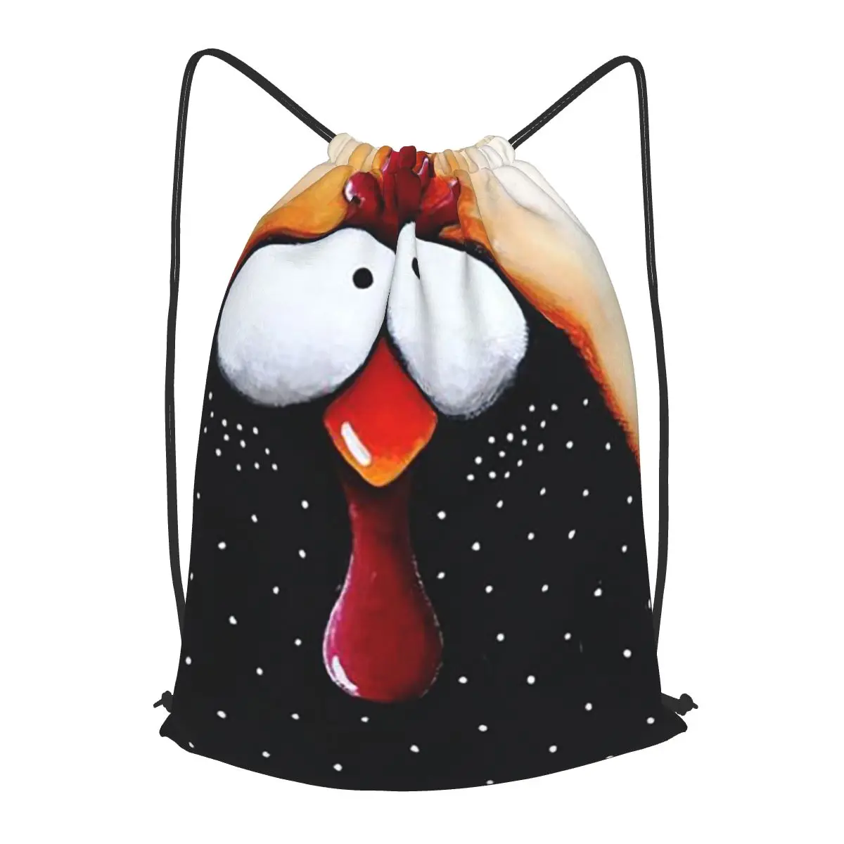 

Забавный рюкзак с куриным лицом на шнурке, мужская спортивная сумка для тренировок, фитнеса, рюкзак в комплекте, рюкзак для йоги для женщин