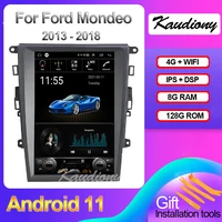kaudiony android 11 for ford mondeo car dvd multimedia player auto gps navigation tesla style stereo 4g automotivo dsp 2013 2018
