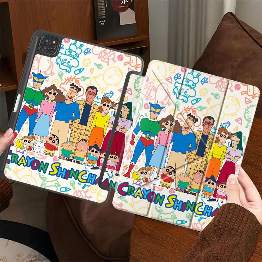Фото Чехол-держатель для планшета Crayon Shin Chan Cute Holder Cover для iPad Mini 6 7 Air 4 5 M3 M2 1 2 M4 11 дюймов Pro 11th 10th 9th 8th 7th 12.9 дюймов №2