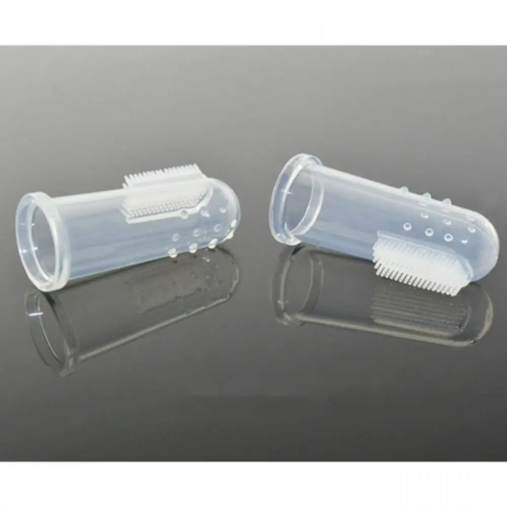

Hot Selling Soft Pet Finger Toothbrush Teddy Dog Brush Bad Breath Tartar Teeth Care Dog Cat Cleaning Supplies Soft Tooth Brush