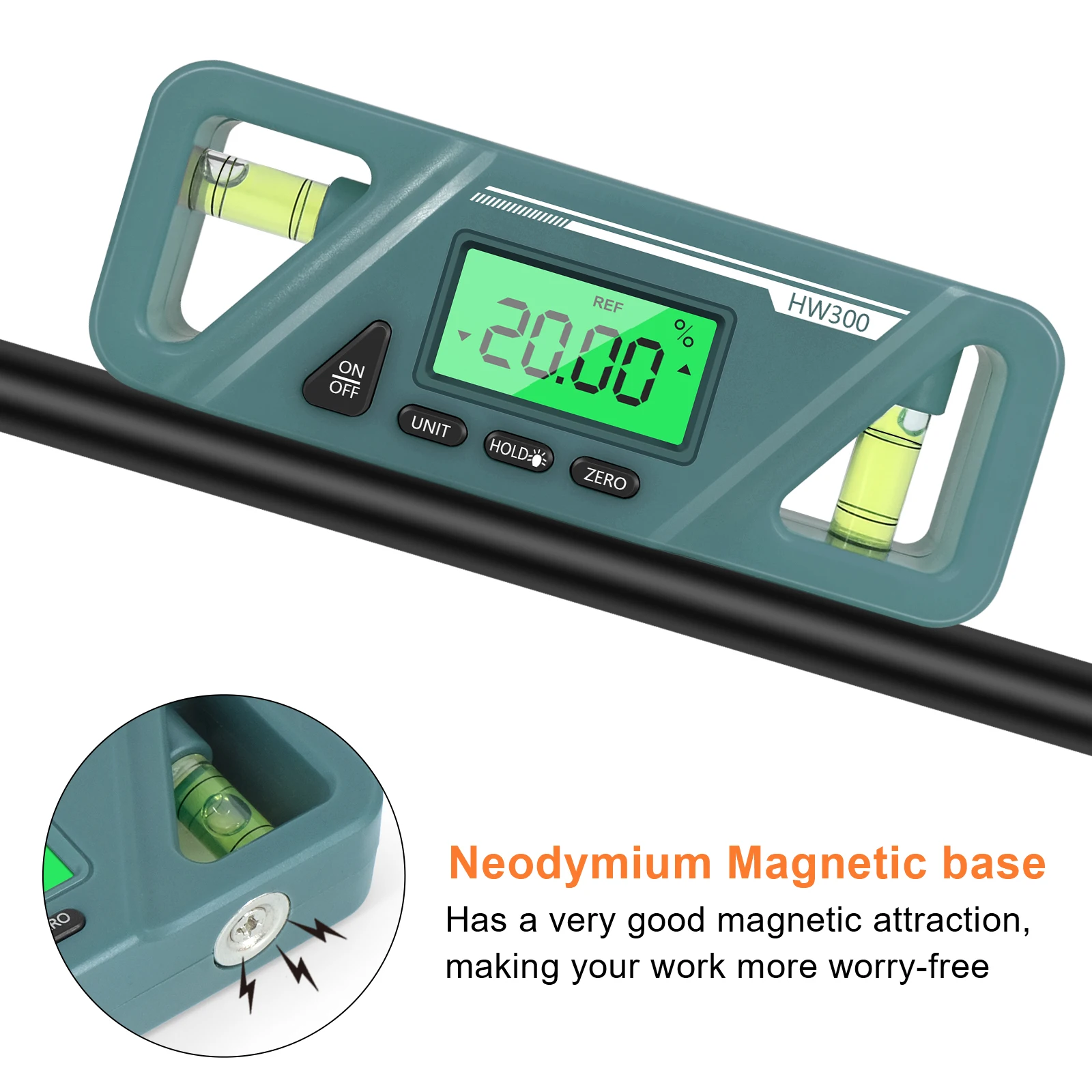 

H50 Pengukur Sudut Busur Derajat Digital Kotak Tingkat Elektronik Inclinometer dengan Alat Tukang Kayu Pengukur Sudut Gelembung