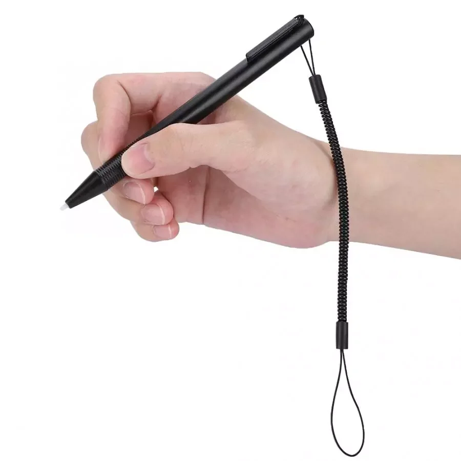

Black Screen Touch Pen Resistive Touch Screen Anti-scratch Stylus Pen With Spring Rope for POS PDA Navigator