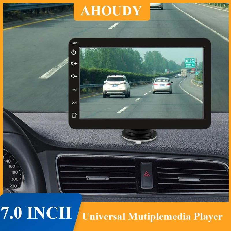 

7-дюймовый автомобильный радиоприемник Универсальный мультимедийный видеоплеер беспроводной Carplay Android авто сенсорный экран DVR видеорегистратор для Hyundai KIA Toyota