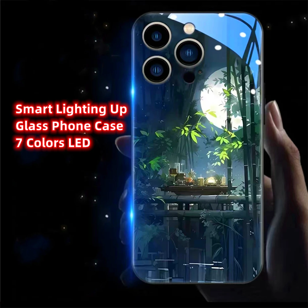 Фото Элегантный чехол для телефона с золотой башней и LED-подсветкой, с функцией вспышки при звонке и блестками, для iPhone Air 17 16 15 14 13 12 11 Pro Max Plus №4