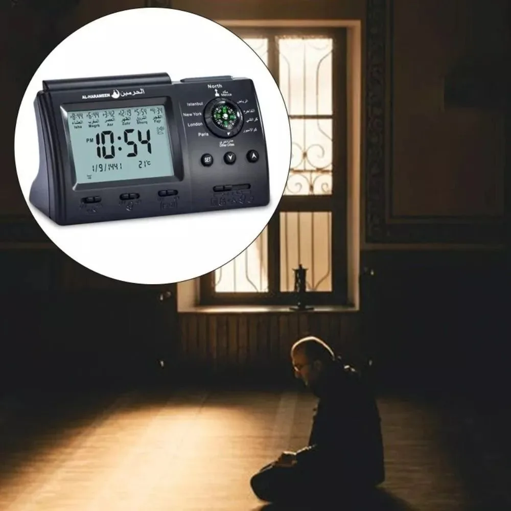 Новые многофункциональные мусульманские настольные часы креативные для всех