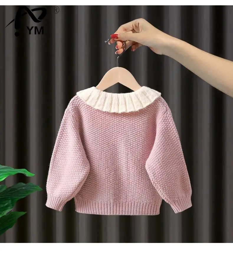 

New Girls Sweater Coat Cardigan Spring Autumn Children's Infant Baby Knitted Coat Girl Jacket