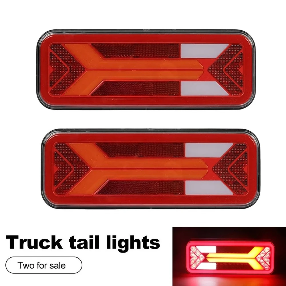 

2x водонепроницаемые 12 В 24 В 98 светодиодные комбинированные задние фонари, указатель поворота, тормоз, задний противотуманный фонарь, прицеп, караван, фургоны, грузовики