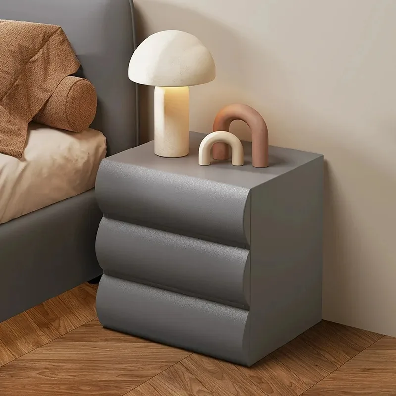 Белые 3-уровневые тумбочки шкафчик для хранения скандинавская кровать стол комод