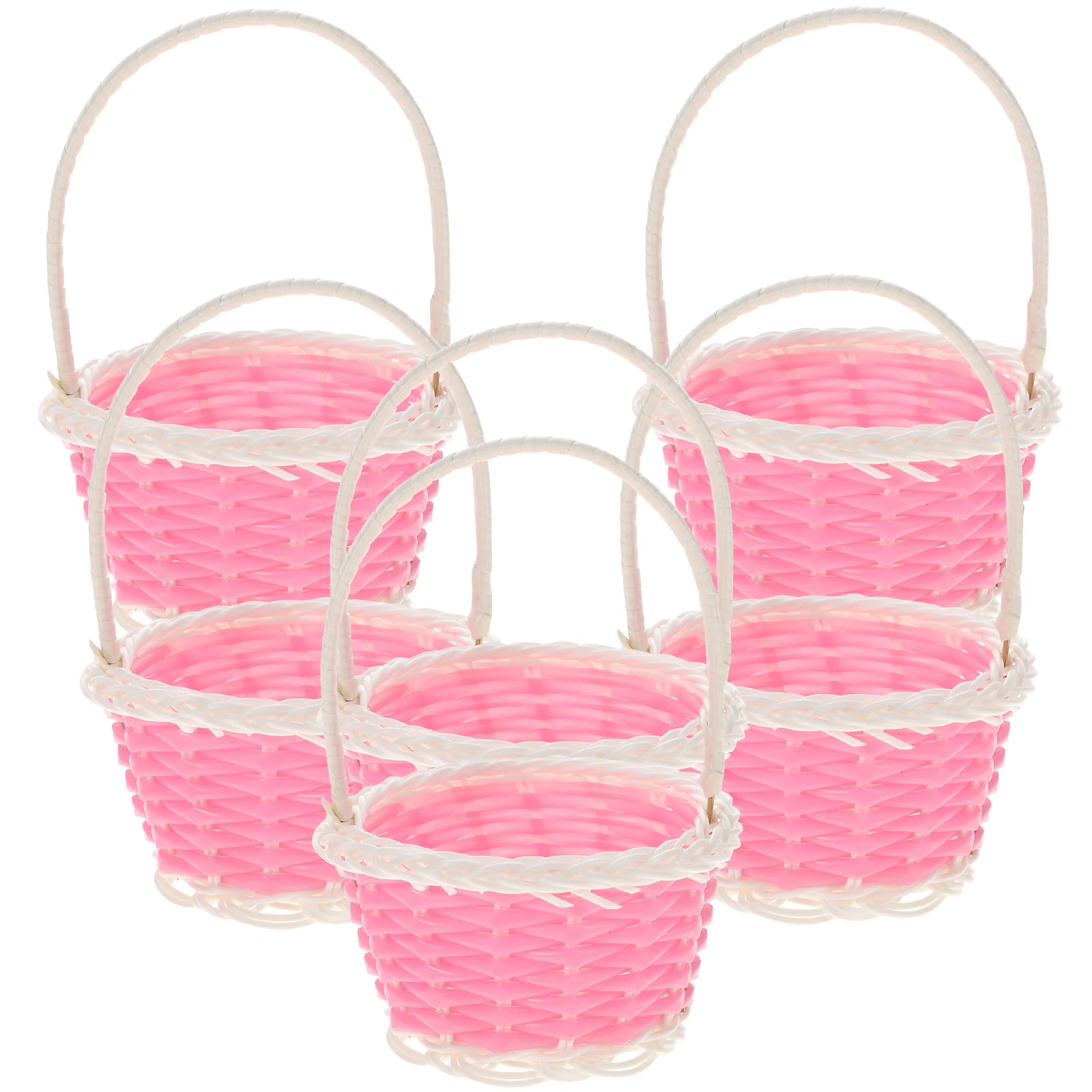 

Basket Baskets Mini Wicker Picnic Bucket Flower Tiny Favors Party Rattan Empty Farmhouse Candy Kids Woven Shopping
