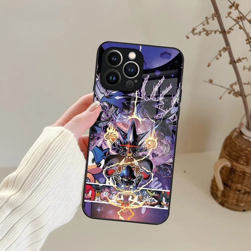 Чехол для телефона Sonics the H-HedgehogES iPhone 15 13 14 12 11 Pro XS Max Plus Mini X XR 8 7 6s SE2020 чехол из