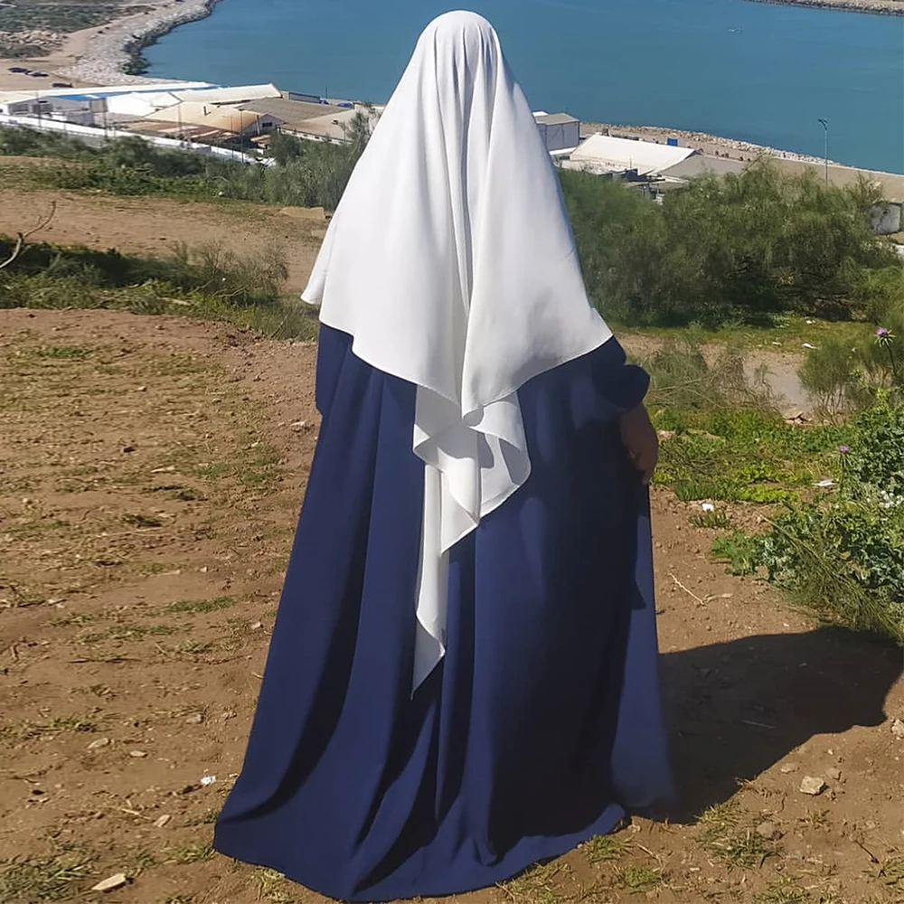 Muslim Fashion Dubai Turkish Turban Solid Muslim Women Khimar Wrap Malaysia Shawls Scarves Moroccan Hijabs 15 Colors Eid 2023