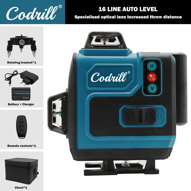 

Codrill 16-линейный зеленый лазерный уровень