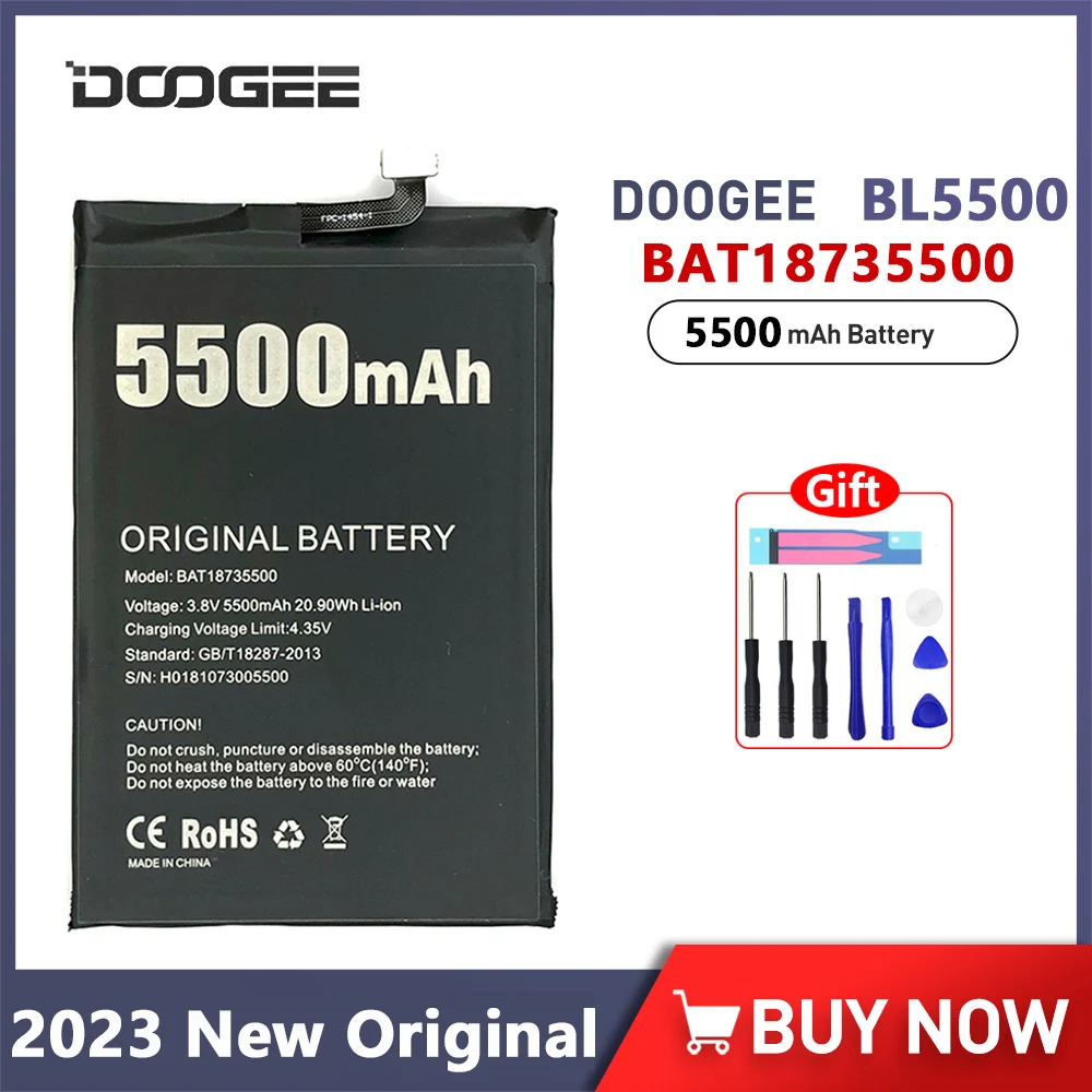 

New Original 5500mAh BL 5500 Battery For DOOGEE BL5500 6.19inch High Quality Phone Batteries With Free Tools