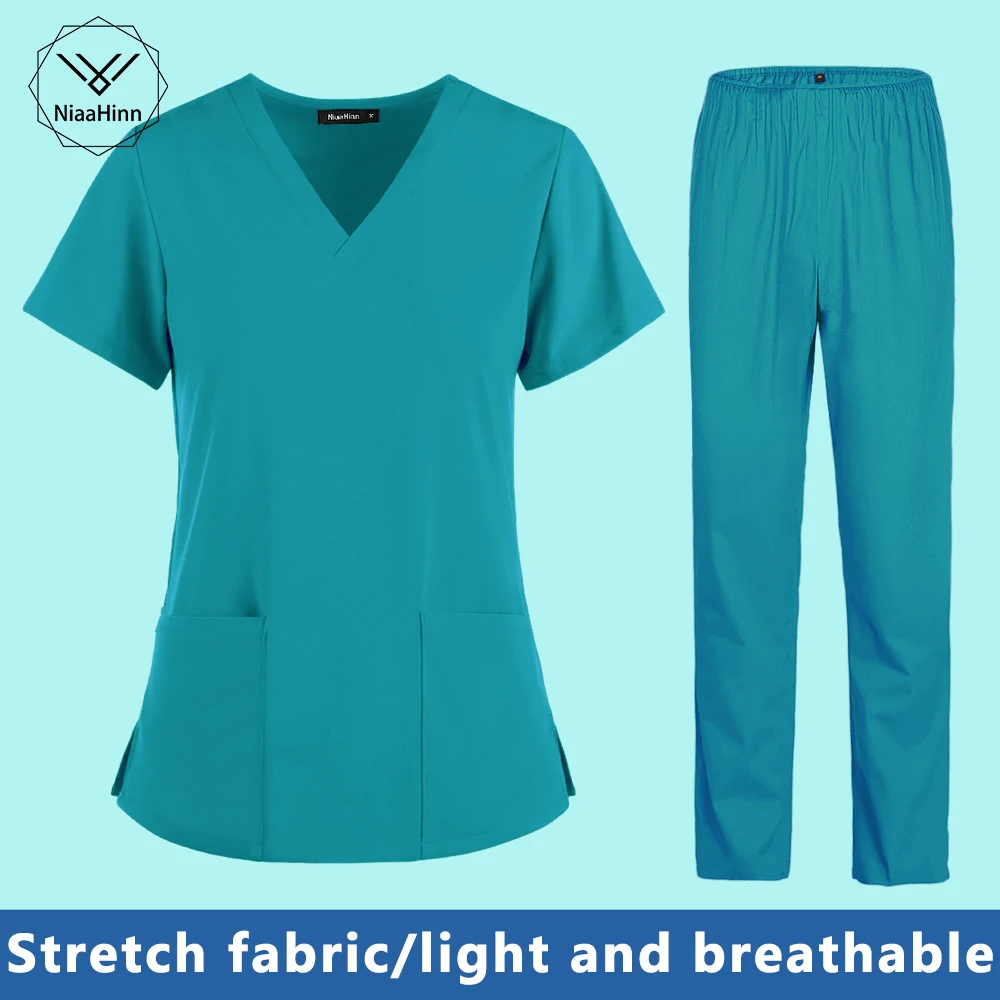 

Женская футболка с коротким рукавом и V-образным вырезом, с карманами