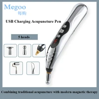 usb charging 35 heads electronic acupuncture pen meridians energy therapy heal massage pen body head back neck leg pain relief