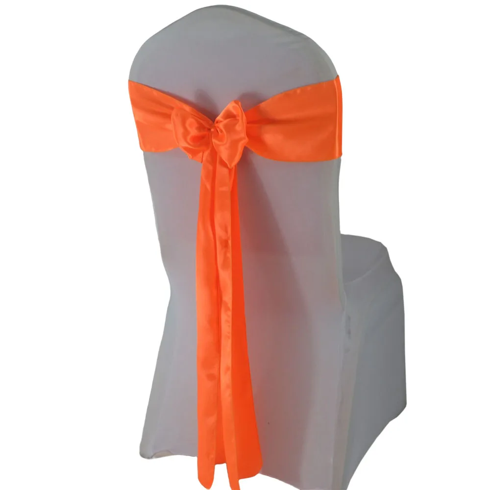 

(10pcs/50pcs) Satin Sashes Restuarant Banquet Chair Decoration Ribbon Band Belt Wedding Christmas Birthday Party Sash