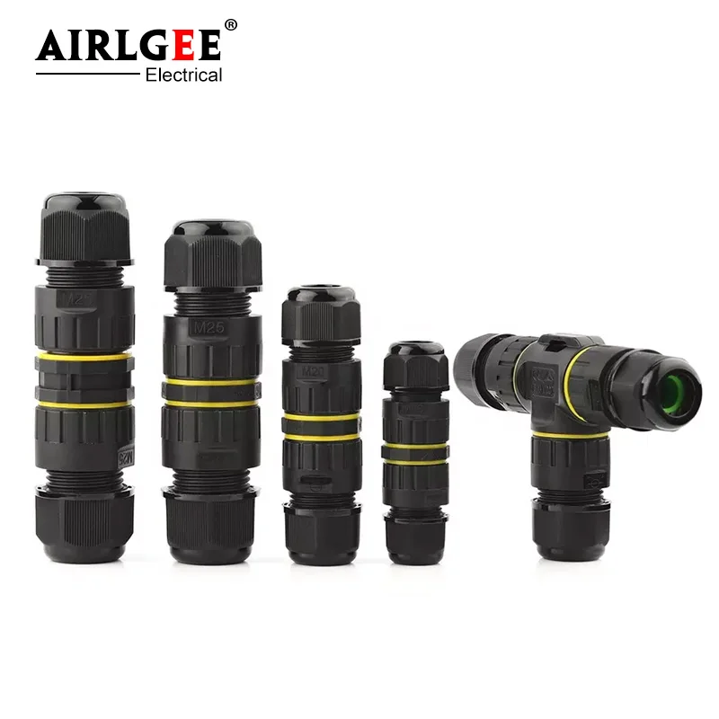 1 шт. IP68 M16/20/25 Водонепроницаемый Кабельный соединитель 2/3/4/5/6 контактный проводной элемент для электрисветильник световой распределительной коробки