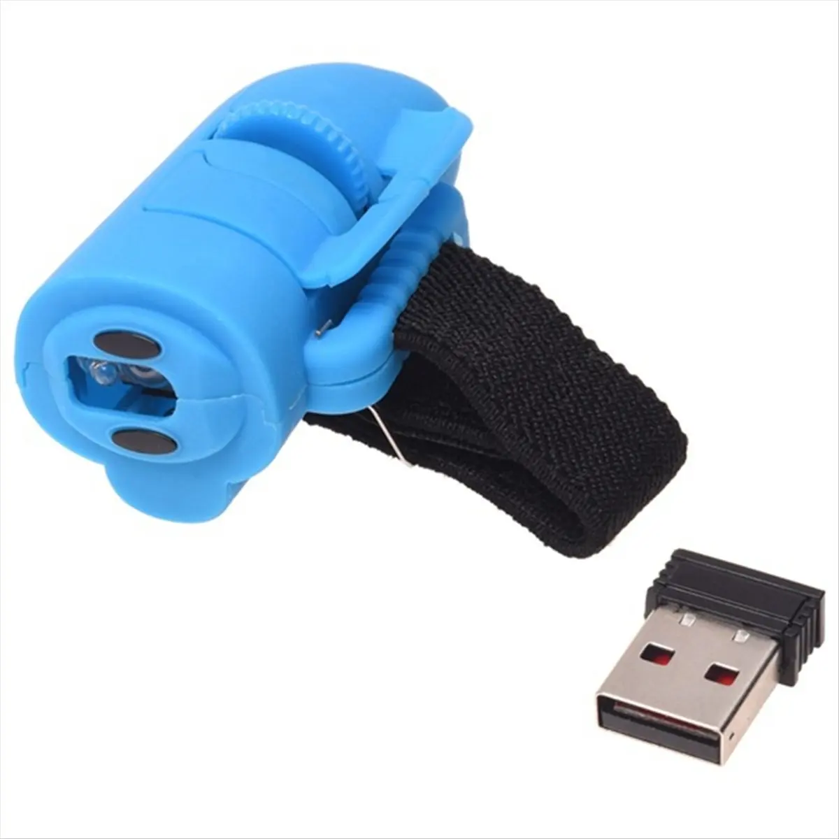 Фото Универсальная беспроводная USB-мышь с кольцами на палец 2,4 ГГц, оптическая мини-мышь 1600 точек на дюйм для ноутбука, планшета, настольного ПК, мыши №2
