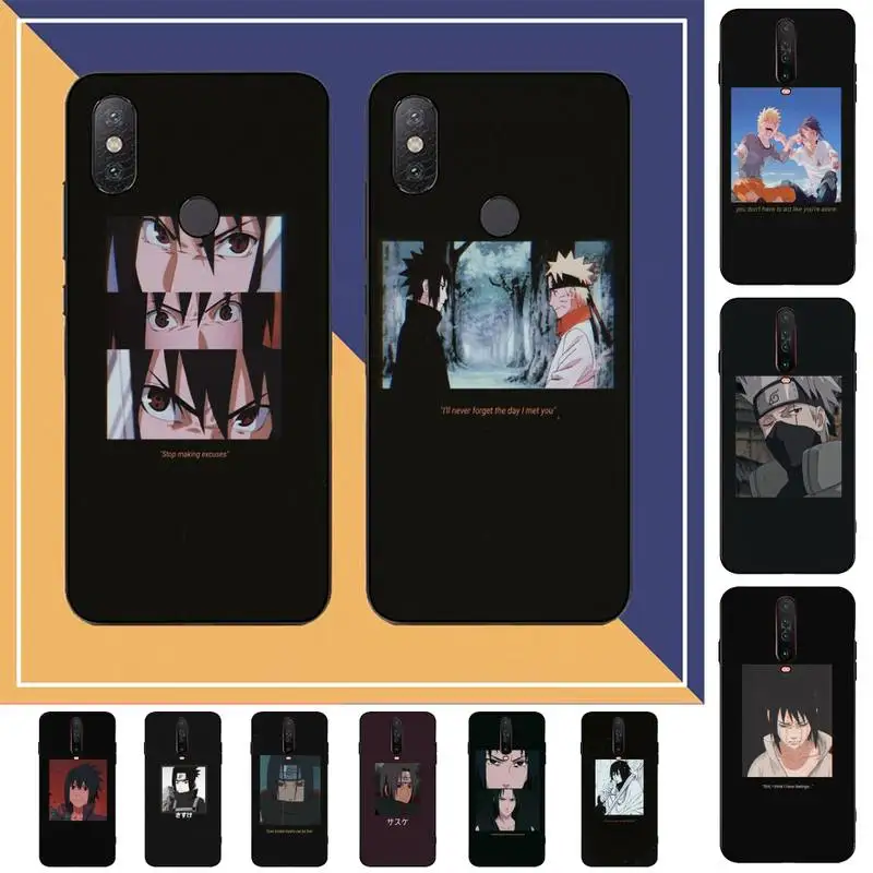 

BANDAI Naruto Sasuke Phone Case for Redmi Note 8 7 9 4 6 pro max T X 5A 3 10 lite pro