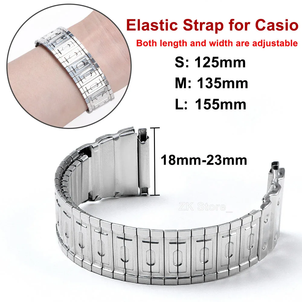 Эластичный ремешок для часов из нержавеющей стали Casio G Shock с водонепроницаемым