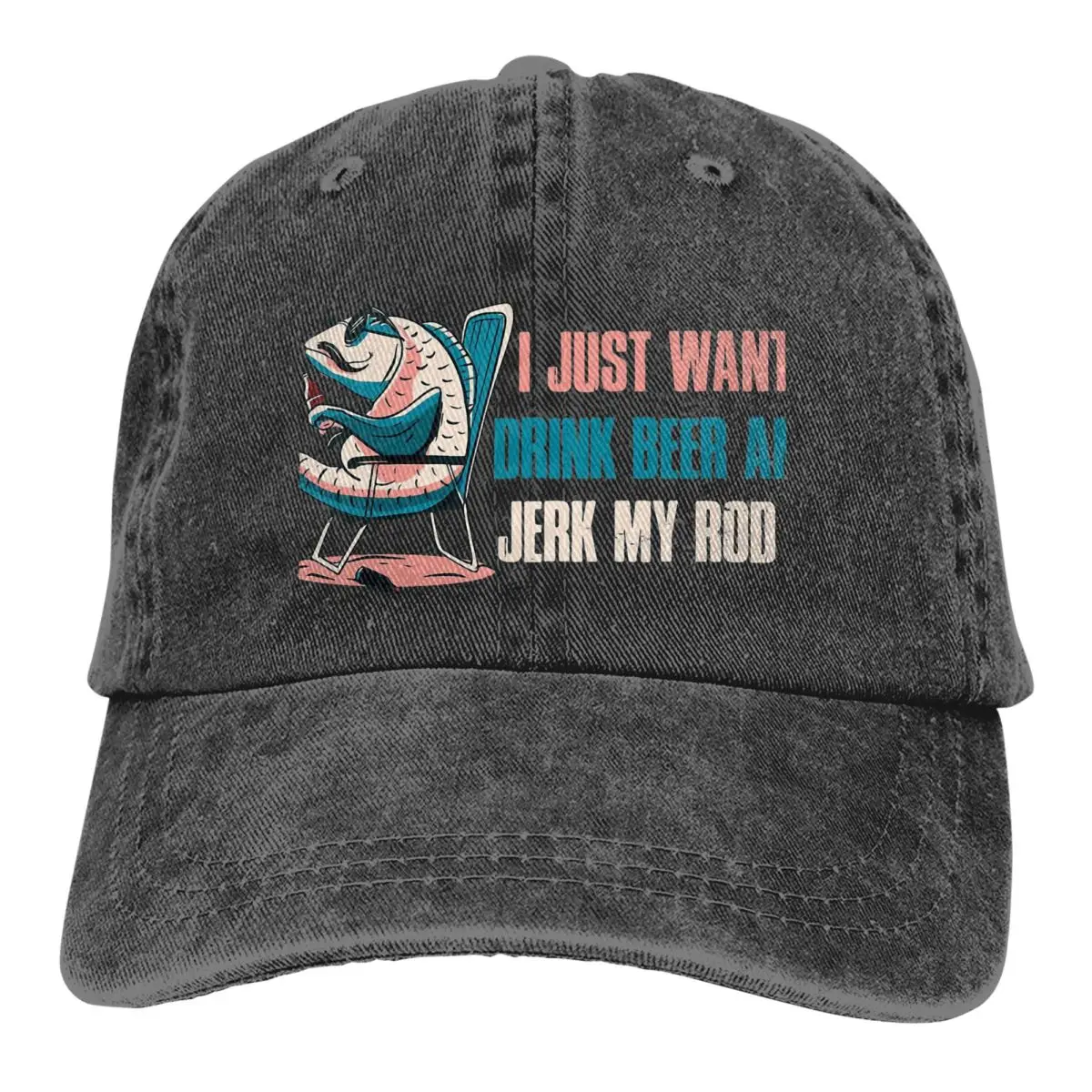 

Summer Cap Sun Visor Drink Beer And Jerk Rod Hip Hop Caps Carp Fishing Fisher Cowboy Hat Peaked Hats