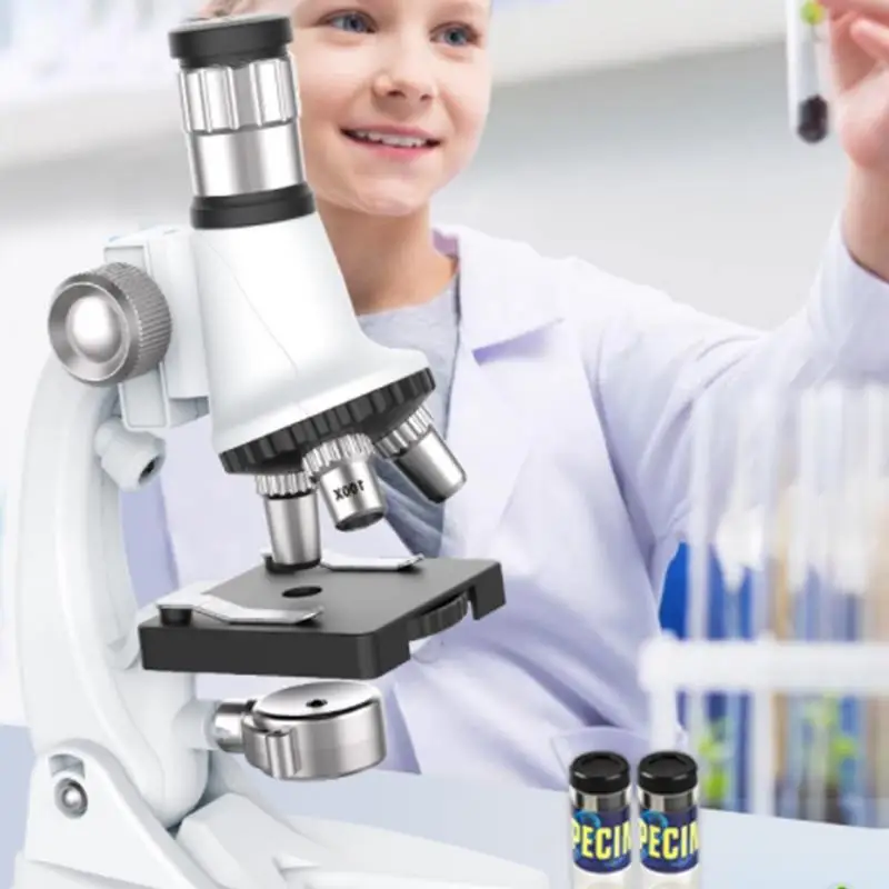 Детский микроскоп 1200X Clear Science Kit с набором для экспериментов STEM Project Toy со