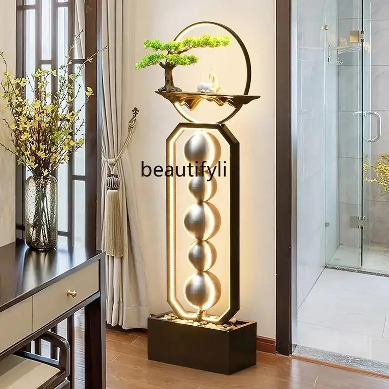 От пола до потолка вход в гостиную украшение с циркуляционной водой орнамент шар