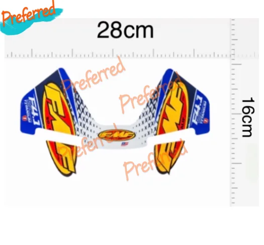 Высококачественные Переводные картинки FMF глушитель и Замена заднего крыла