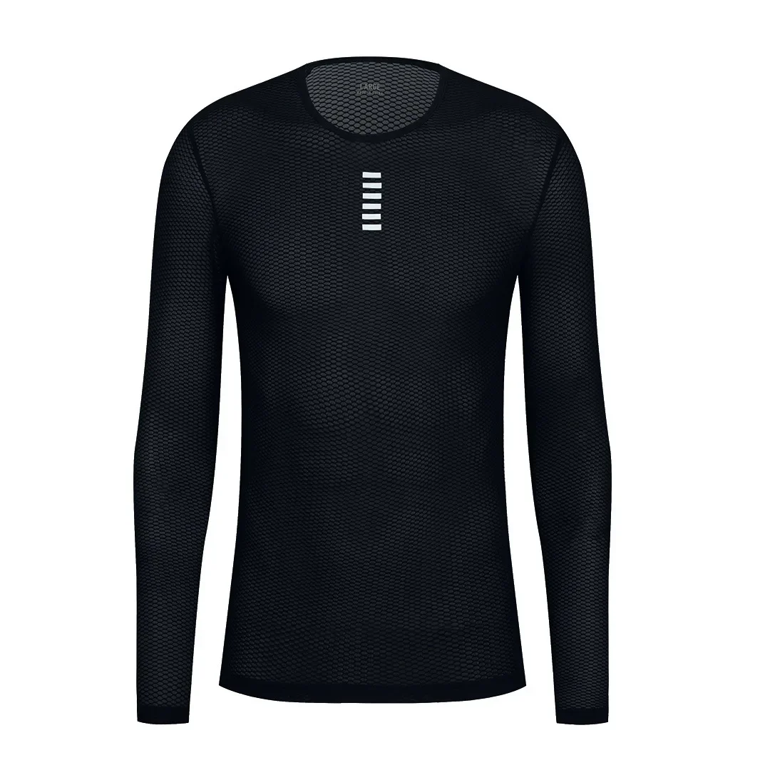 Майка Row велосипедный костюм сетчатая однотонная рубашка с длинными рукавами