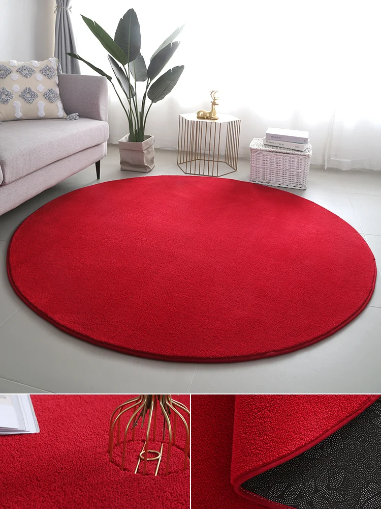 

Минималистичный круглый ковер 100% полиэстер