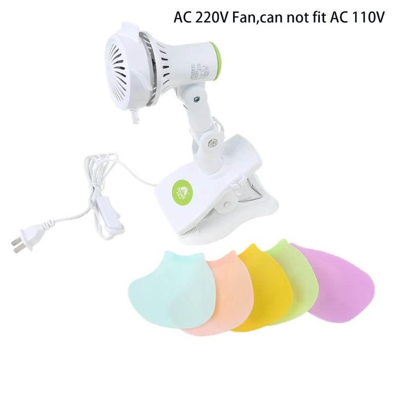 Тихий вентилятор с клипсой 220 В переменного тока штепсельная вилка стандарта США