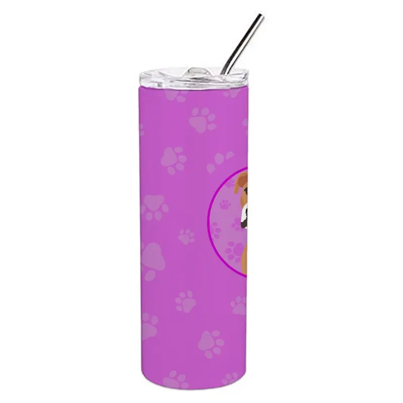 

Treasures WDK1377TBL20 Pit Bull Fawn Design3 Stainless Steel 20 oz Skinny Tumbler, Pink, 20 oz, multicolor