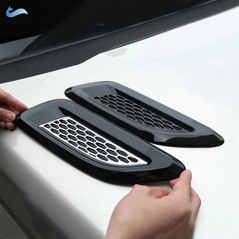 

Car Exterior Hood Air Outlet Vent Wing Trim For Land Rover Discovery Sport 4 LR4 Freelander 2 For Range Rover Evoque Vogue