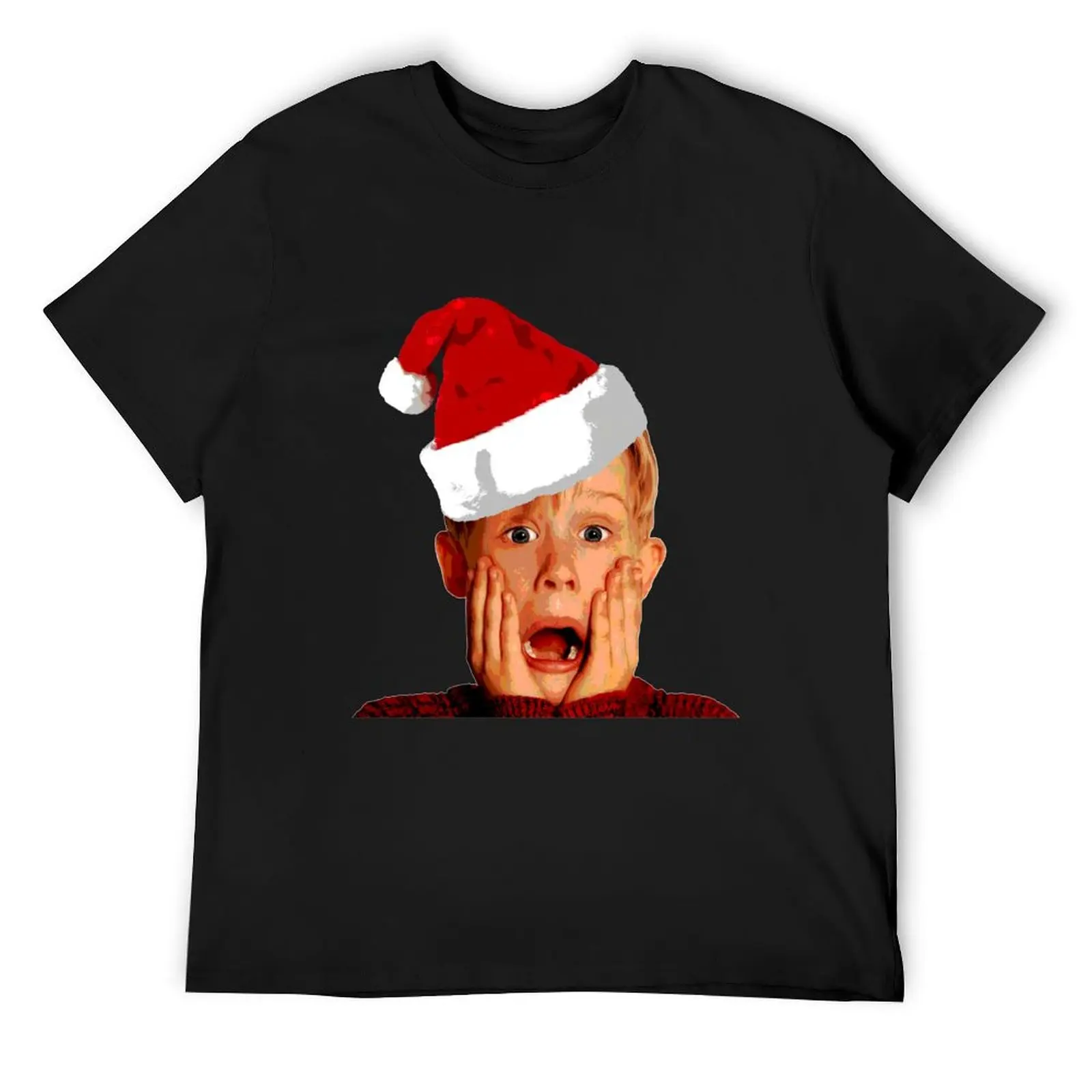 Футболка Home-Alone-Santa-Hat-Macaulay-Culkin-Christmas-Holiday