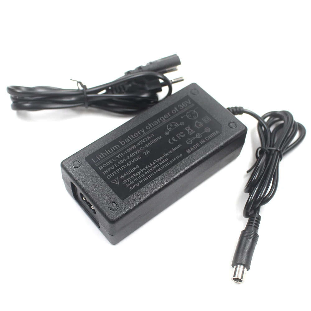 Зарядное устройство LAIMAIECO, 36 В, 2 А, литиевая батарея, литий-ионный вход, переменный ток 110 -240 В для 10 серий, 42 в, 2 А, зарядное устройство для электрического велосипеда