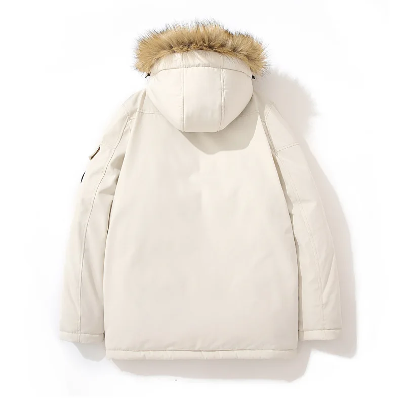 Casual Warm Hoodeds Cotton Jacket men's Winter 2022 Loose American Bread Jacket Lovers Coat Fake Two Fashionable Cotton Jackets