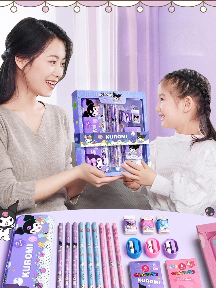 Sanrio briefpapier geschenkdoos set 10Nu oud meisje basisschool Kuromi jie Tamagotchi hon Adri Graad Handboek