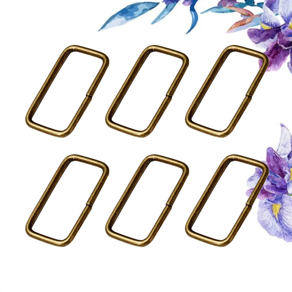 

20pcs Metal Ring Buckle Handbag Purse Purse Snap Hook Square Buckle for Webbing Belt Bags Macrame DIY Accessories