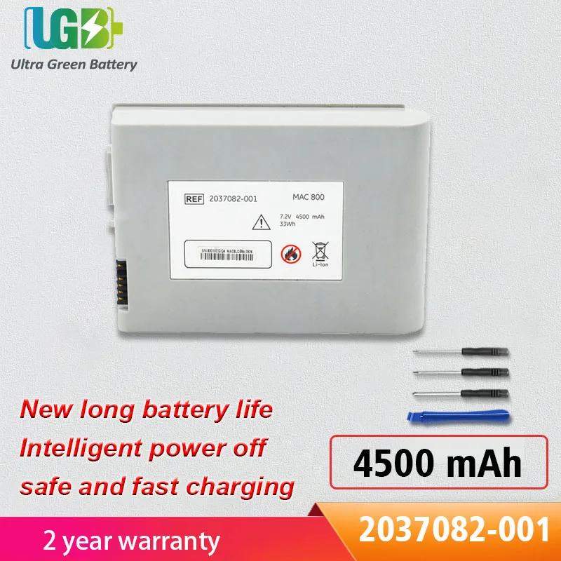 

UGB New 2037082-001 Battery For GE MAC800,MAC 800,2037082-001,7.2V 4500mAh battery
