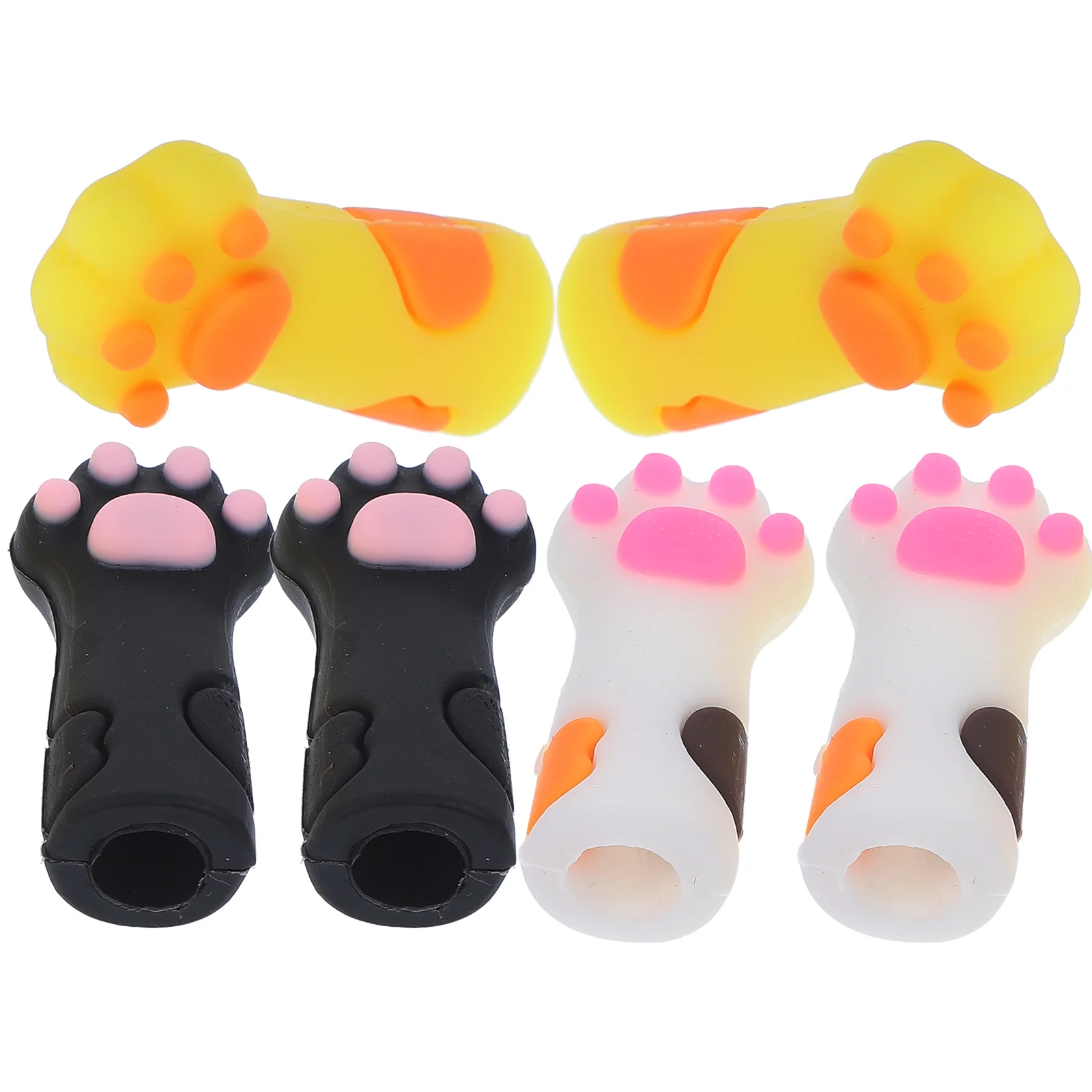 

6 Pcs Dead Skin Shears Protective Case Decorative Nipper Cover Silicone Cuticle Scissors Creative Silica Gel Cap Safe