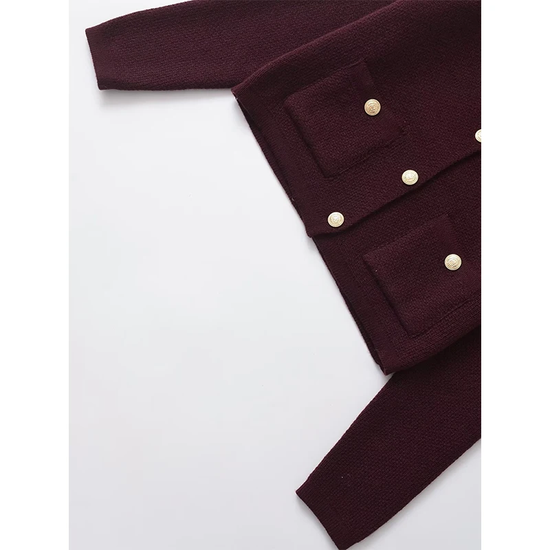 YENKYE осенний женский вязаный кардиган на пуговицах спереди с длинным рукавом и