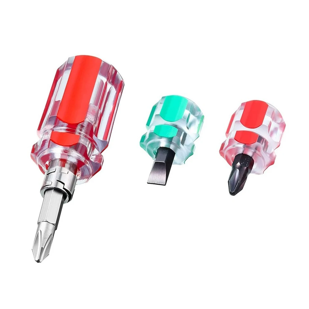 

Screwdriver Kit Set Mini Small Portable Radish Head Screw Driver Transparent Handle Repair Hand Tools Precision Car Repair
