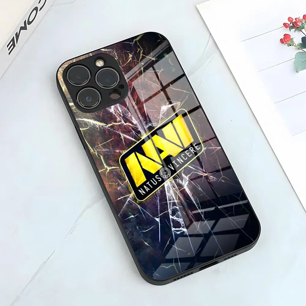 Чехол для телефона Natus Vincere Navi IPhone 16 15 14 Pro 11 13 12 Mini 6 8 7 Plus SE Glass Luxury Design Cove