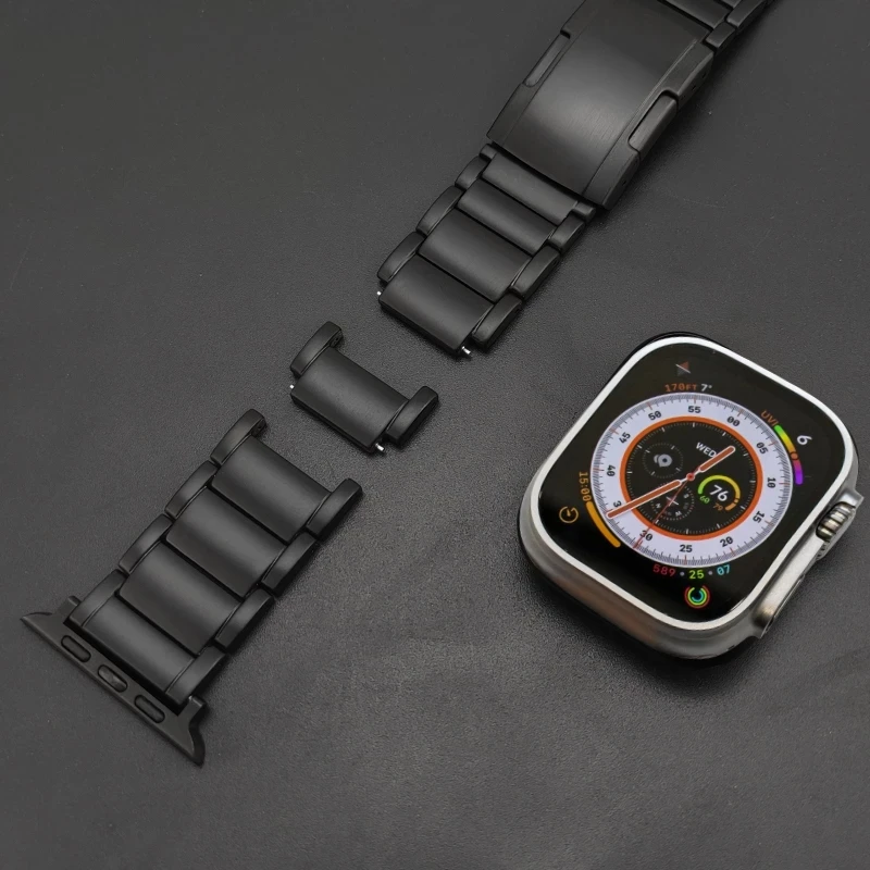 Titanium Strap for Apple Watch Ultra 49mm Band 44mm 42mm 40mm 45mm 69g Titanium Bracelet Watchband for iWatch 8 7 6 SE 5 4 3 2
