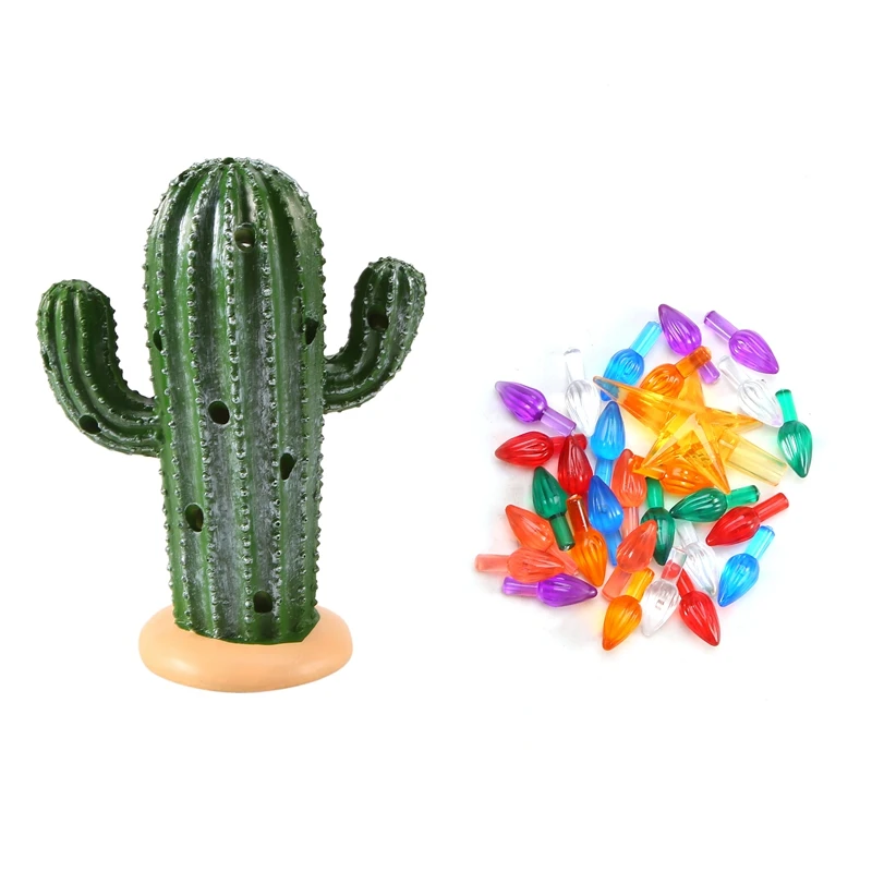 

Предварительно светящаяся Рождественская елка С КАКТУСОМ, винтажный светильник ящийся кактус для рождественской елки, домашний декор