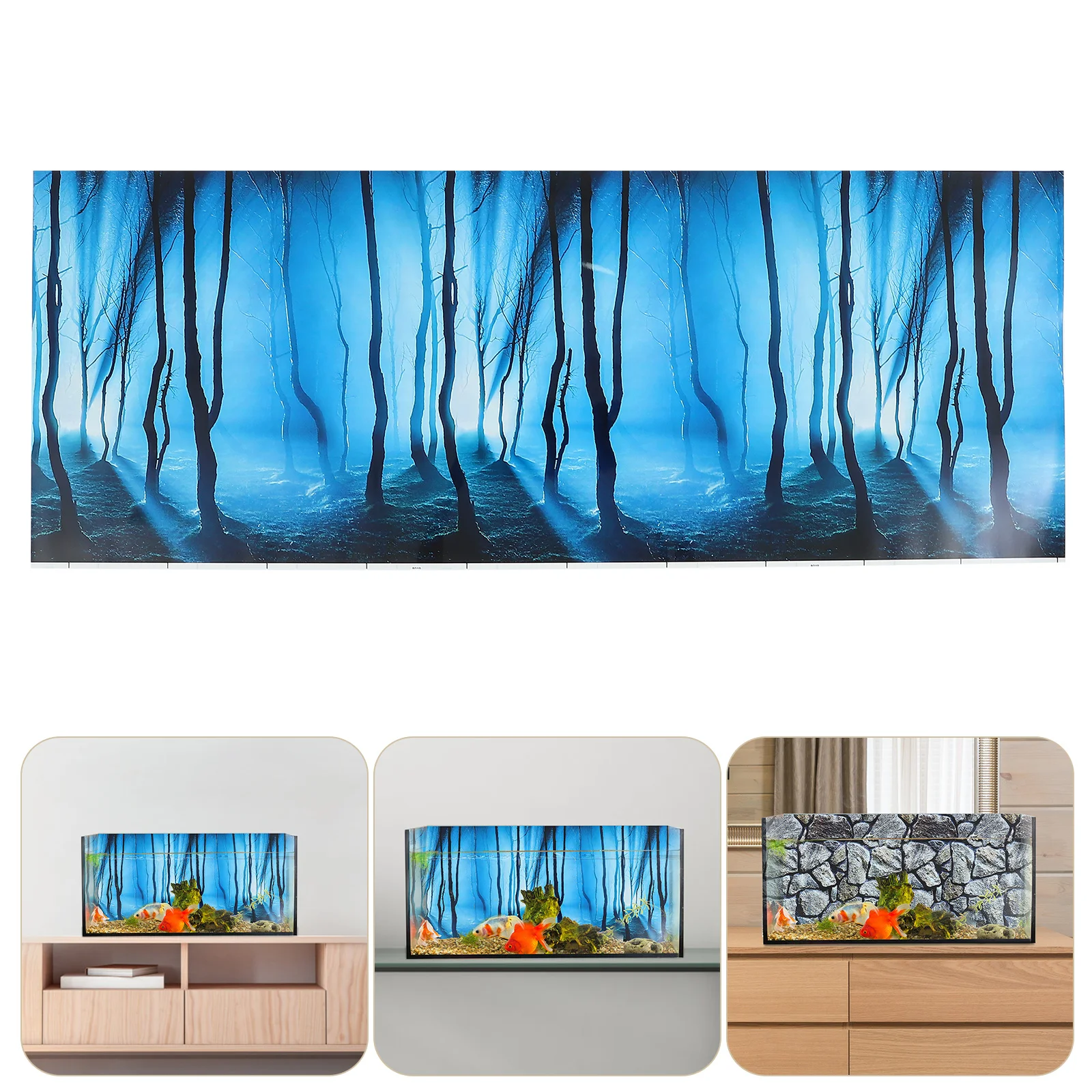 

Aquarium Background Tankpicture Backdrop Decoration Poster Accessoriesdecorative Paperpictures 3D Stone Image Fadeless Ornament