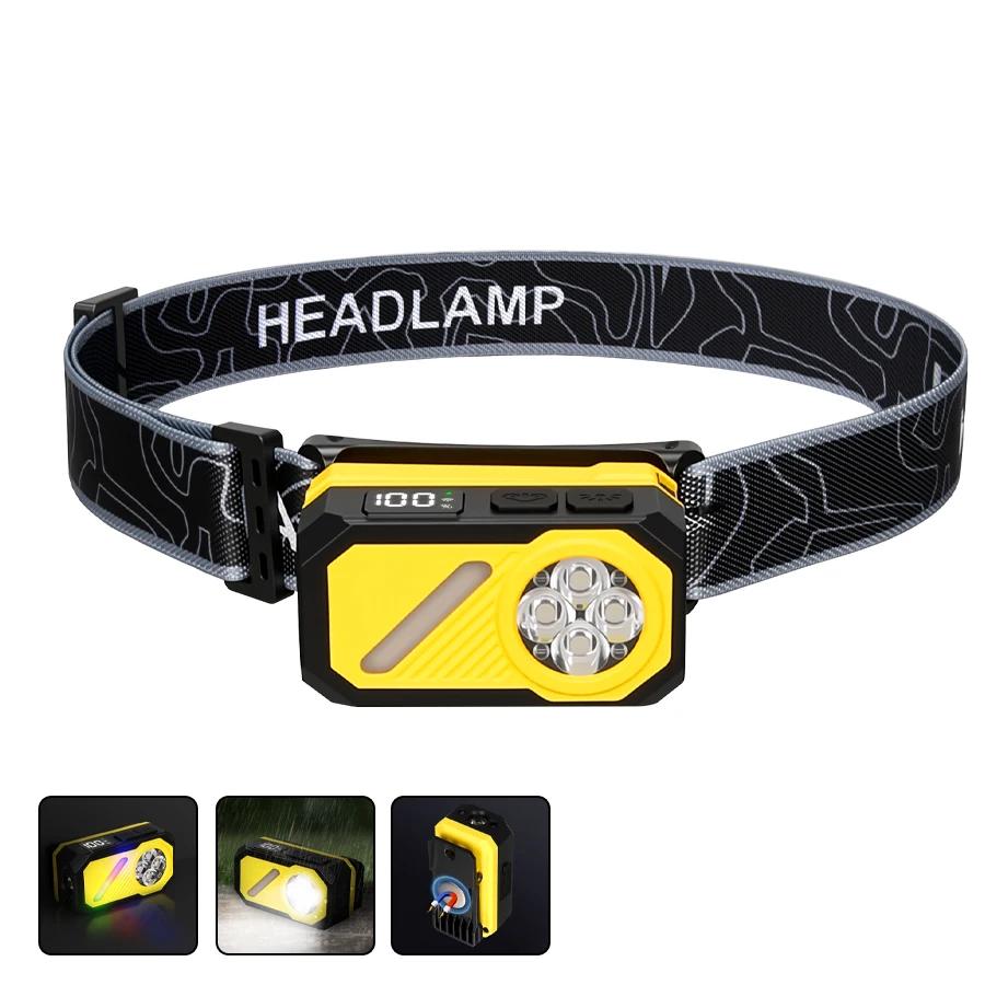 

KDULIT Портативный RGB Фонарик